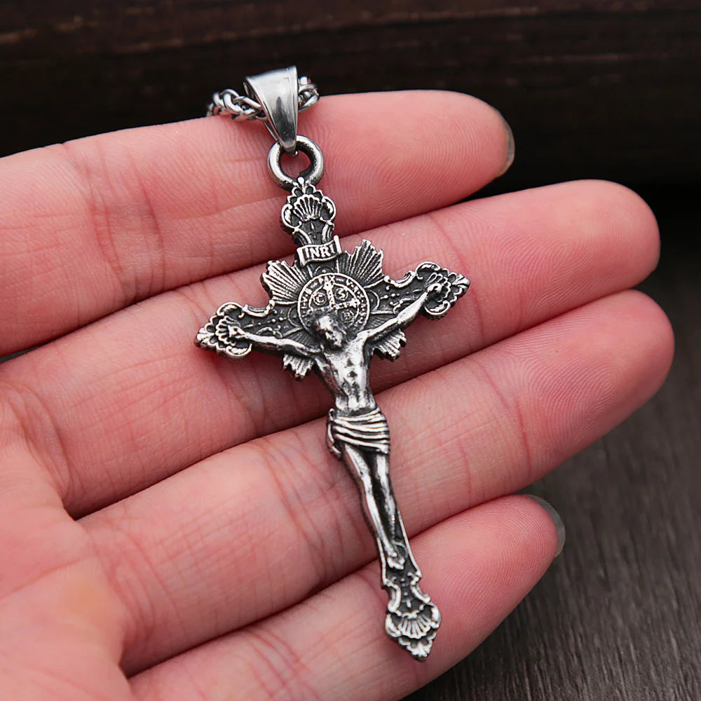 PENDRA Crosssteel Stainless Steel Cross Necklace