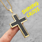 PENDRA Shining Cross Steel Necklace