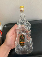 Pirate Captain Shaped Glass Decanter Unique Whiskey Liquor Bottle Barware Home Decor Collectible Drinking Gift