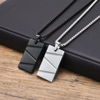 PENDRA Dog Square Dog Tag Necklace
