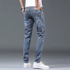 Luxury Summer Designer Korean Classic Streetwear Cowboy Pants for Men Fashionable and Comfortable Boyfriend Skinny Jeans Men