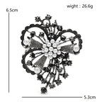 PENDRA Florielle27 Rhinestone Brooch