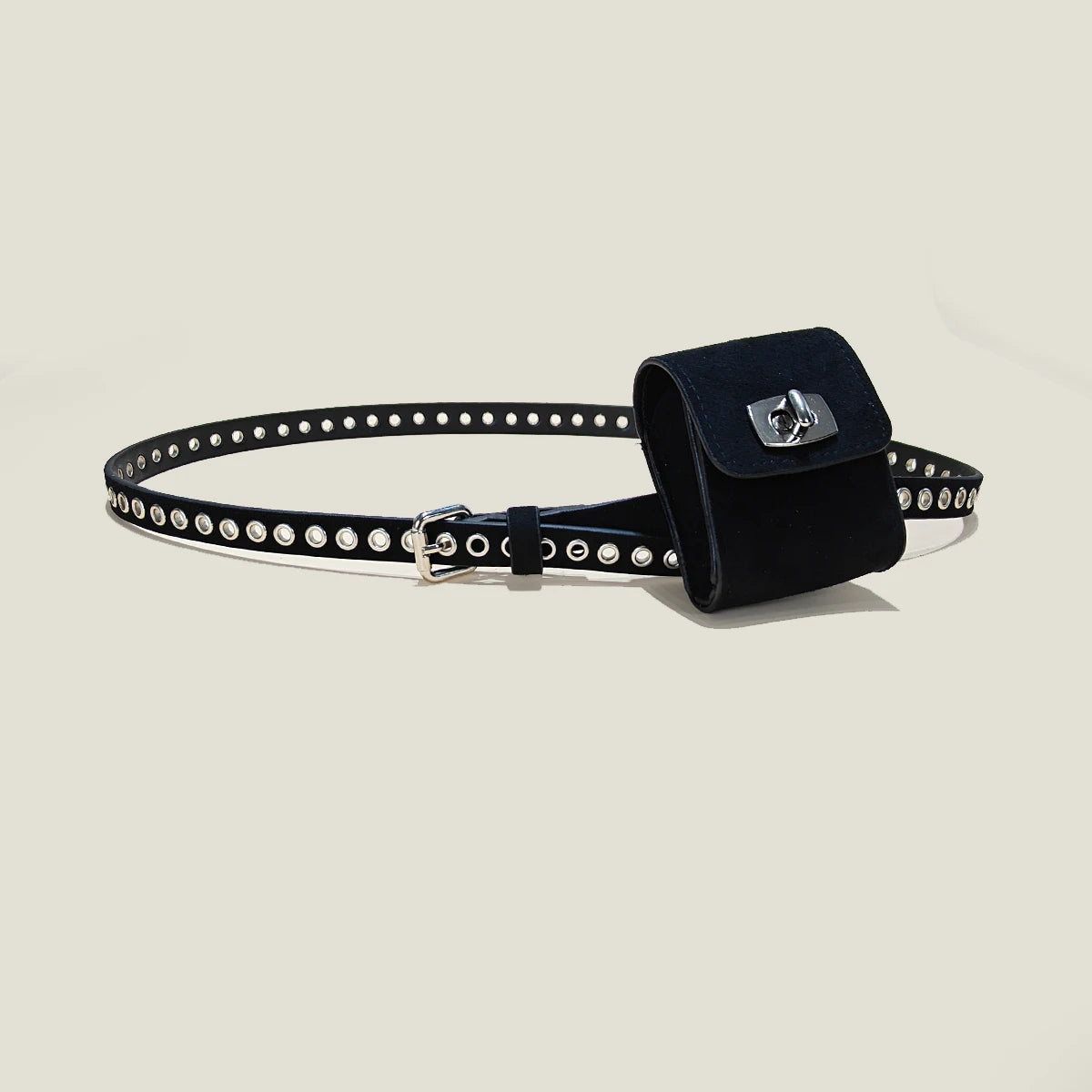 Luxury Desiner Suede leather Belt Bag key small bag for easy carrying wireless headphone bag purse Jeans Dress Waistband