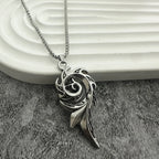 PENDRA Phoenixspiral Stainless Steel Phoenix Pendant