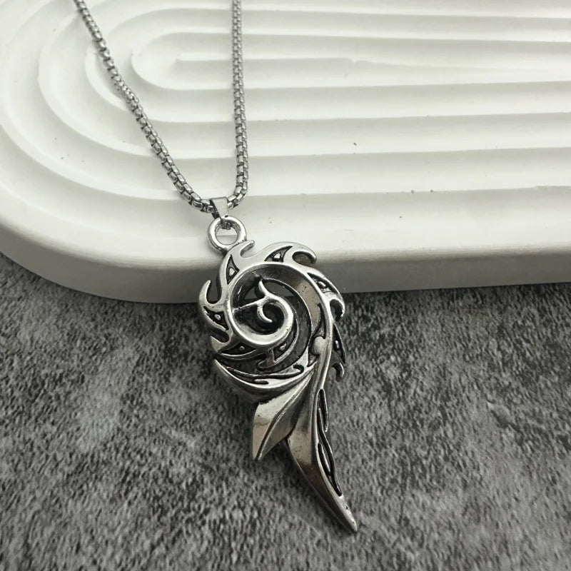 PENDRA Phoenixspiral Stainless Steel Phoenix Pendant