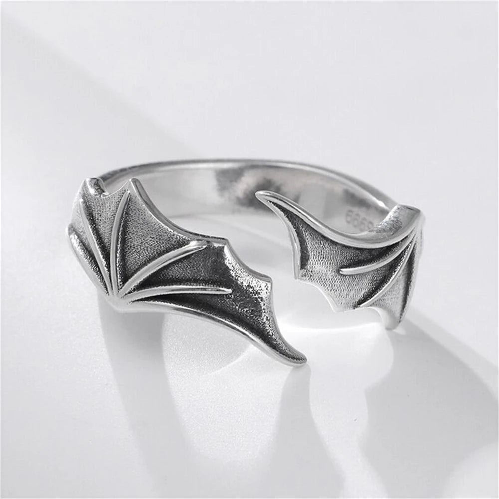 PENDRA Angel Wings Opening Silver Ring