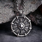 PENDRA Steel Compass Necklace