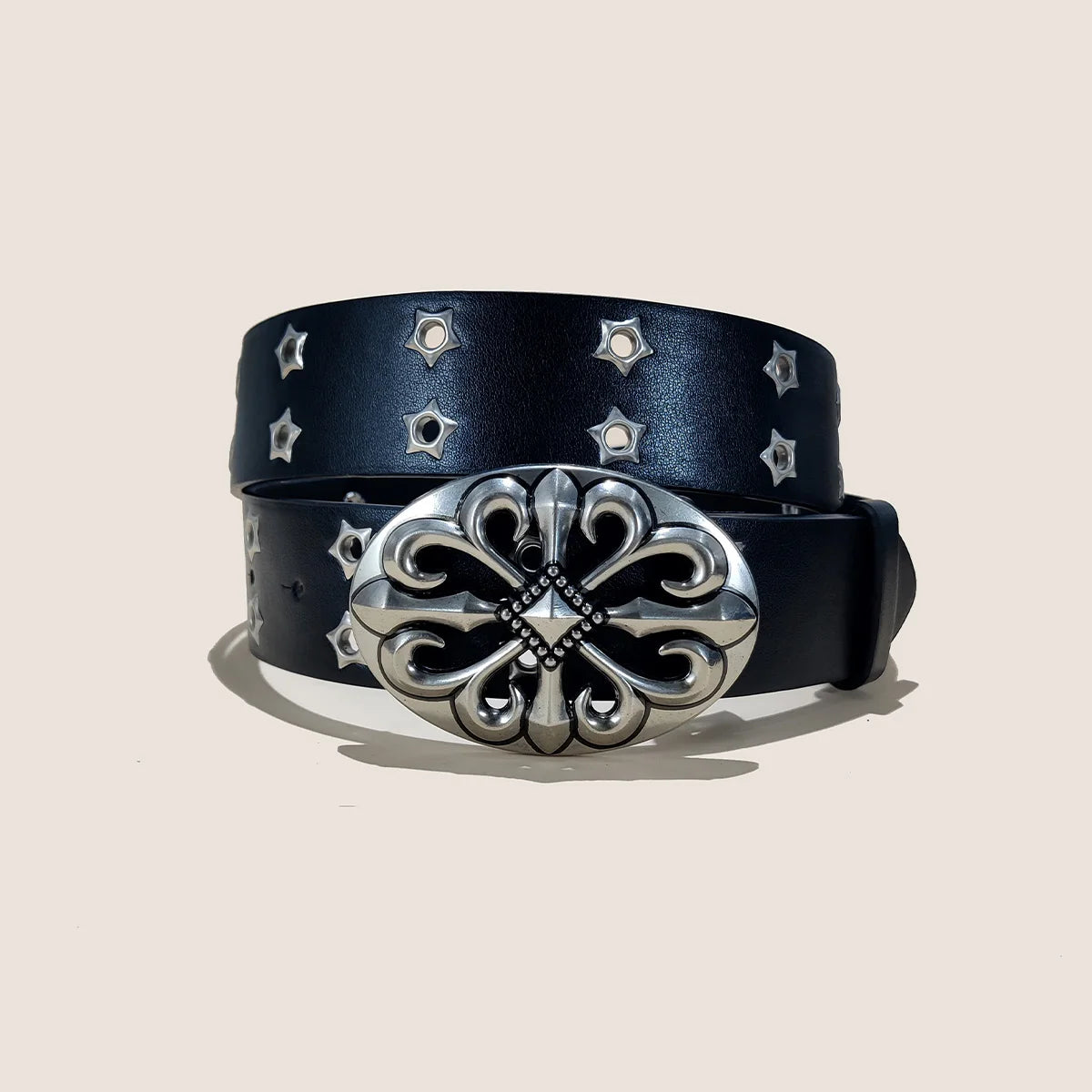 Trend Rivet Belt Heavy Metal Belt Men Women Punk Nightclub Rock Style Belt Jeans Belt Y2K Belt Fashion Decoration Women' Belt