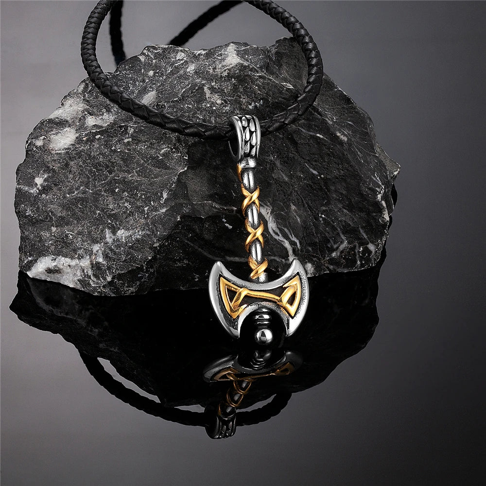 PENDRA Rune Gold Pendant Necklace