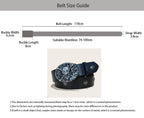 PENDRA Norayne Leather Black Skull Punk Belt