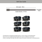 PENDRA Elarara Leather Black D-Buckle Star Belt