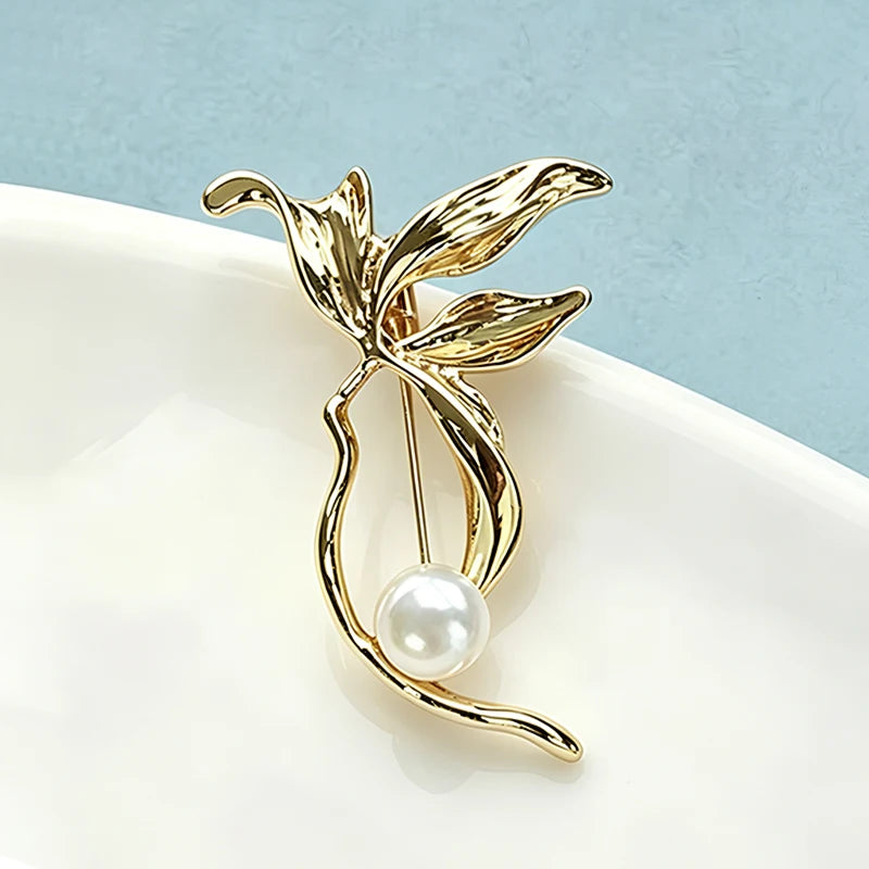 PENDRA Magnoliette Magnolia Flower Brooch