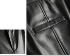 PENDRA Slim Straight High Waist PU Leather Pants
