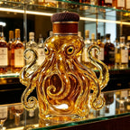 Stylish Octopus Glass Wine Bottle,Creative Whiskey Decanter for Home Bar,Liquor Dispenser for Vodka Scotch Collectible