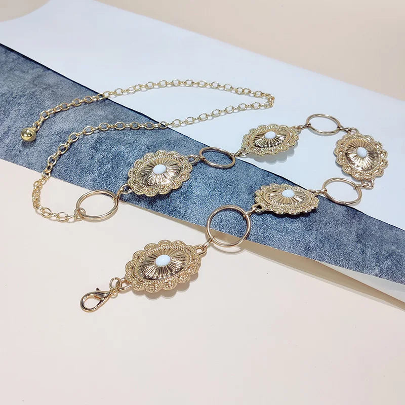PENDRA Demiaya Metal Elegant Slim Waist Chain Belt