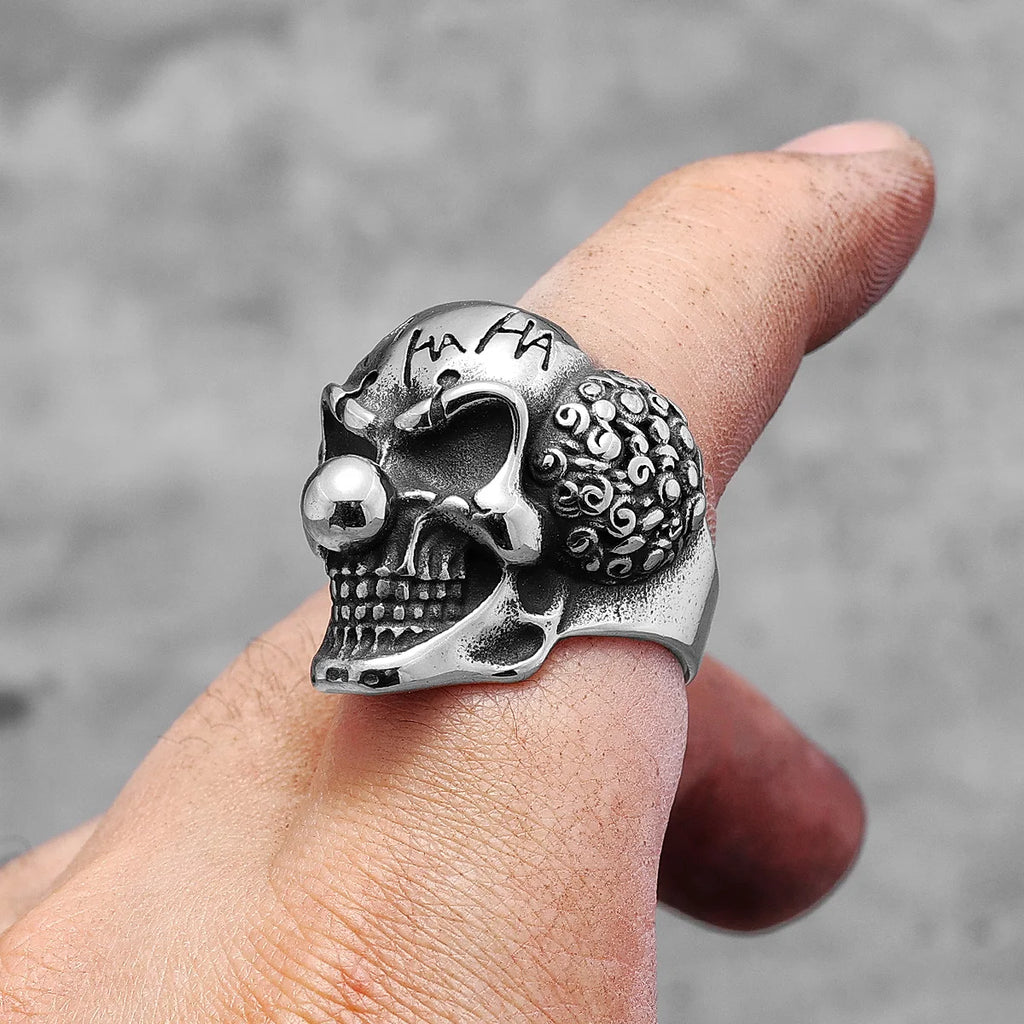 PENDRA Joker Skull Punk Ring