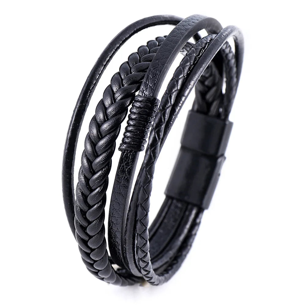PENDRA Aevmire Braided Leather Bracelet