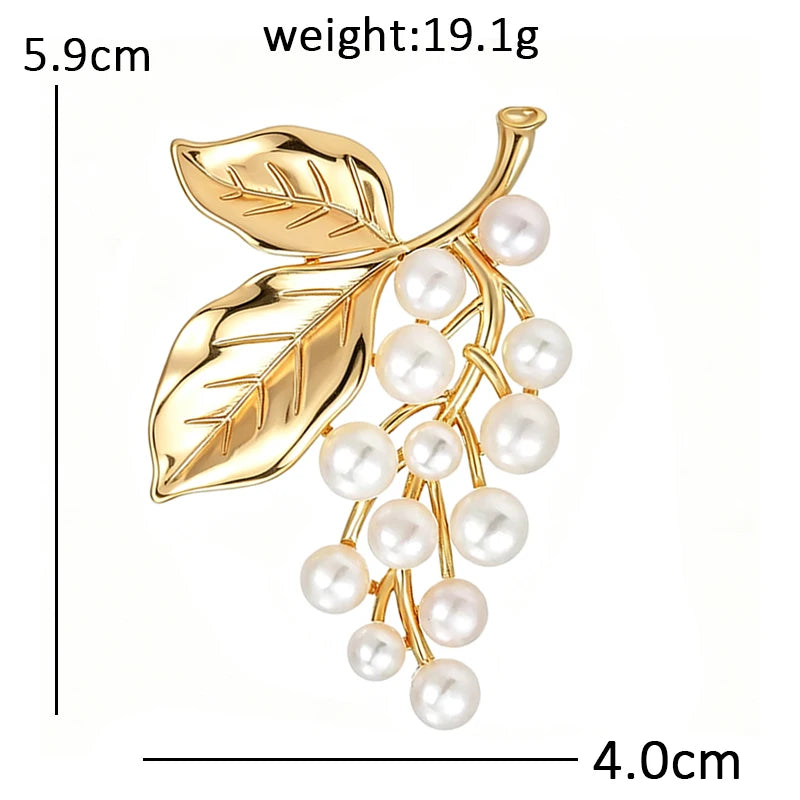 PENDRA Florielle26 Pearl Brooch