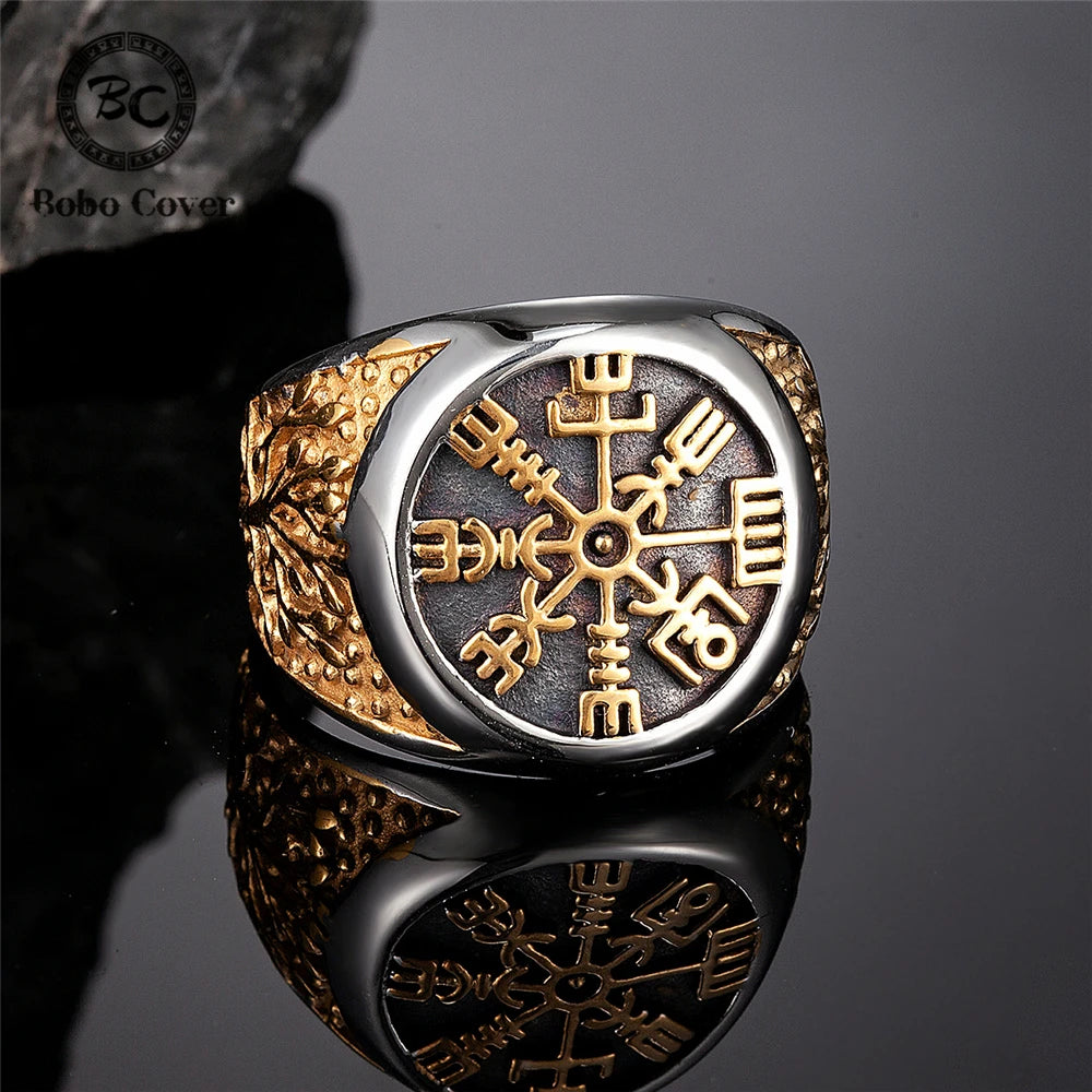 PENDRA Viking Trident Gold Ring
