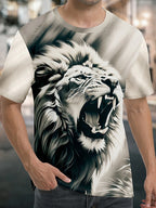 PENDRA Jesus Print Loose Comfortable Short-Sleeve God Bless You T-Shirt