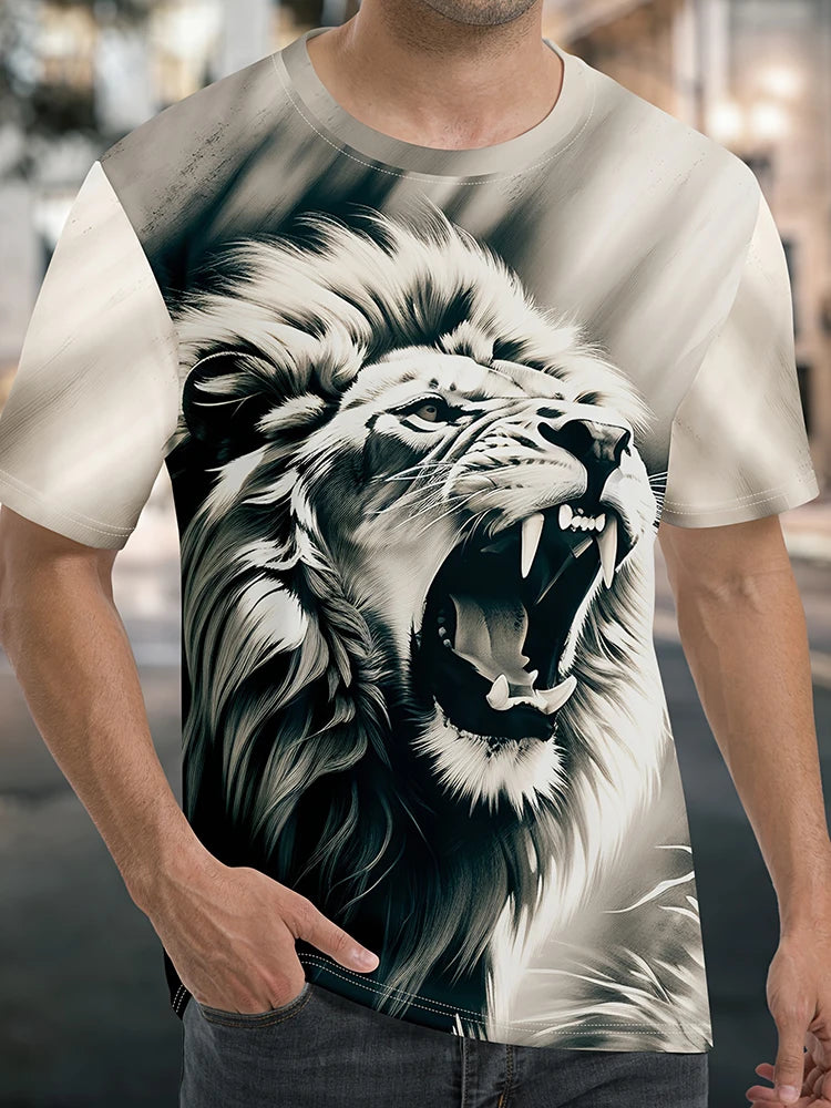 PENDRA Jesus Print Loose Comfortable Short-Sleeve God Bless You T-Shirt