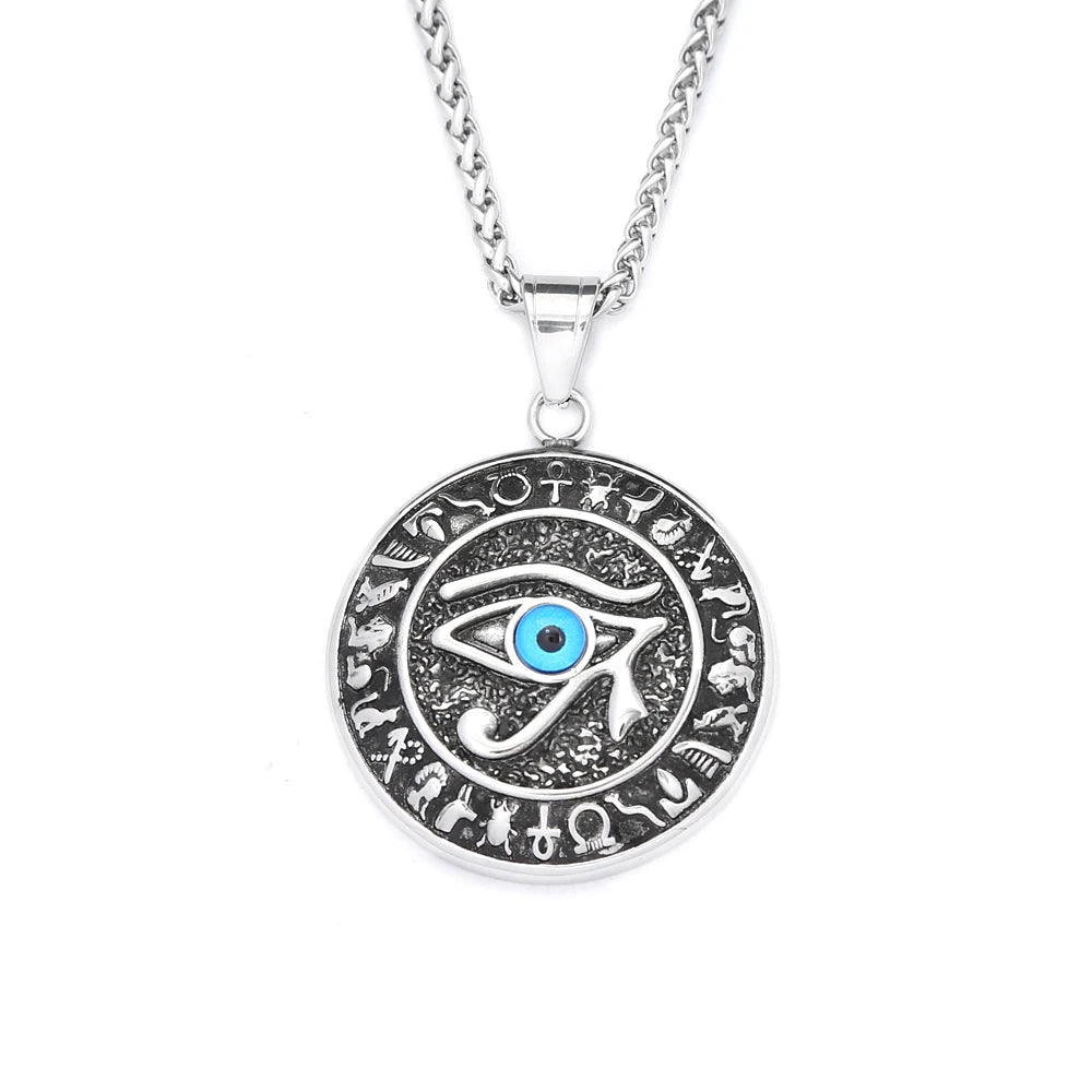 PENDRA Horus Stainless Steel Eye of Horus Pendant