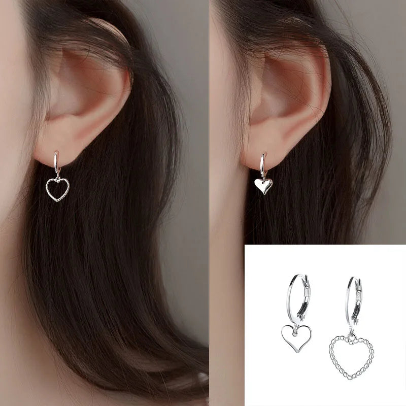 VENTFILLE 925 Stamp Asymmetrical Small Star Earrings for Women Personality Starlight Studs Earrings Korean Silver Color Jewelry