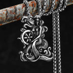 Mermaid Rudder Sailor Men Necklaces Stainless Steel Pendant Chain Women Fashion Jewelry Punk New In Accessories Gifts Wholesale