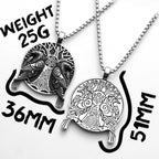 PENDRA Tree Raven Steel Necklace