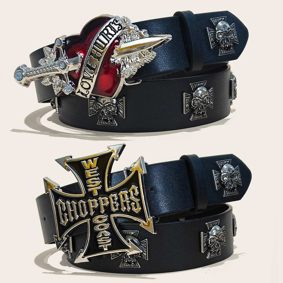 Punk Men's Belt Bohemian Style Fashion Personalized Belt For Men and Women Gothic Rock Y2K Belts For Jeans Dresses & Casual Wear