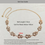 PENDRA Demilia Metal Luxury Waist Chain Belt