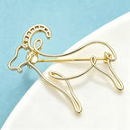 PENDRA Lovely Goat Brooch