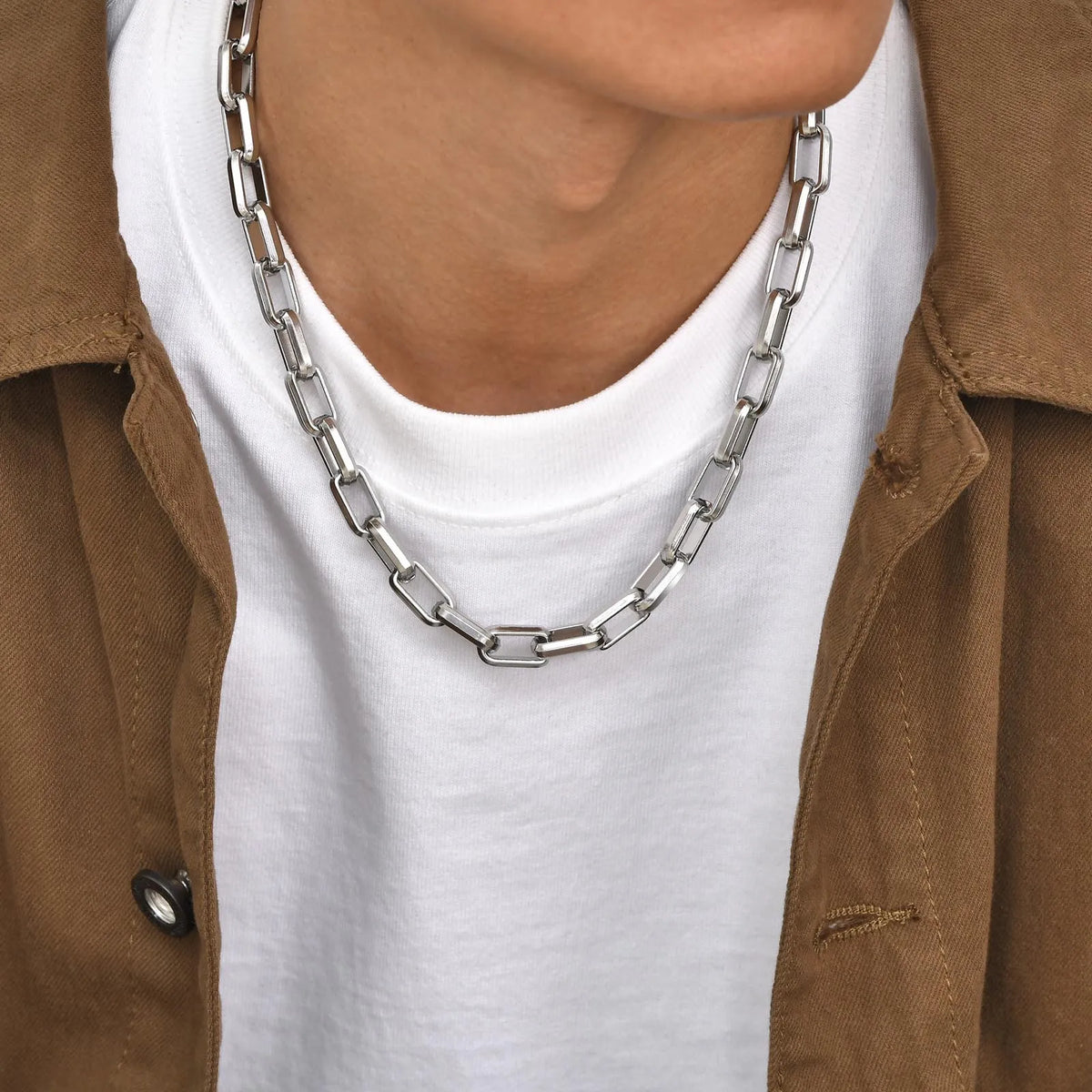 PENDRA Square Rectangle Chain Necklace