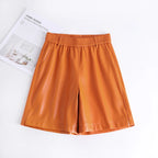 PENDRA Full Leather Wide Leg Shorts