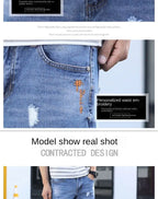 PENDRA Korean Solid Slim Jeans