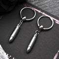 Hiphop Bullet Punk Rock Ear Clip For Men Women Stainless Steel Silver Color Party Hottie Hoop Dangle Earrings Male Jewelry