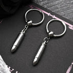 Hiphop Bullet Punk Rock Ear Clip For Men Women Stainless Steel Silver Color Party Hottie Hoop Dangle Earrings Male Jewelry