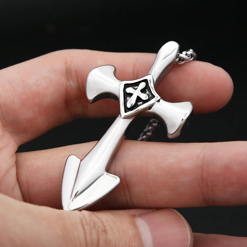 PENDRA Templar Cross Knight Pendant