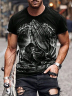 PENDRA Sports Jesus Print T-Shirt