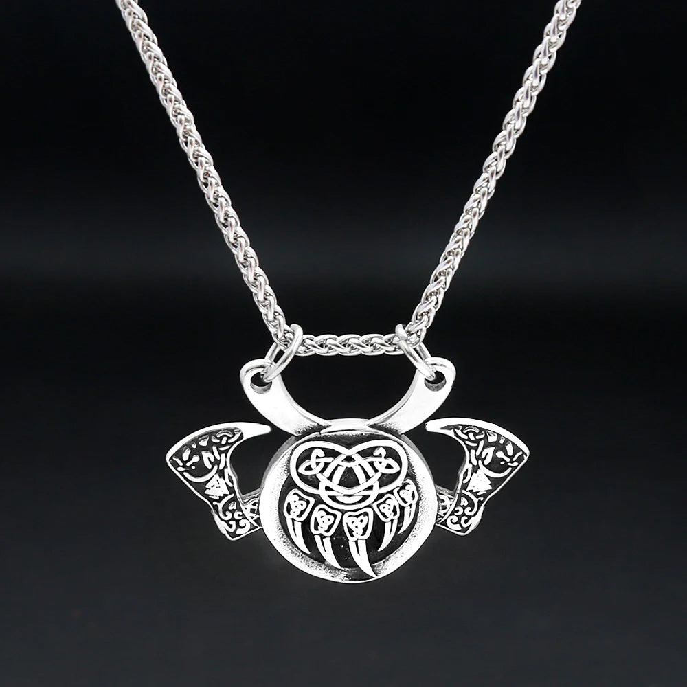 PENDRA Bearclaw Viking Bear Claw Axe Pendant