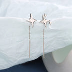 PENDRA Silver Gold Stamp Earrings