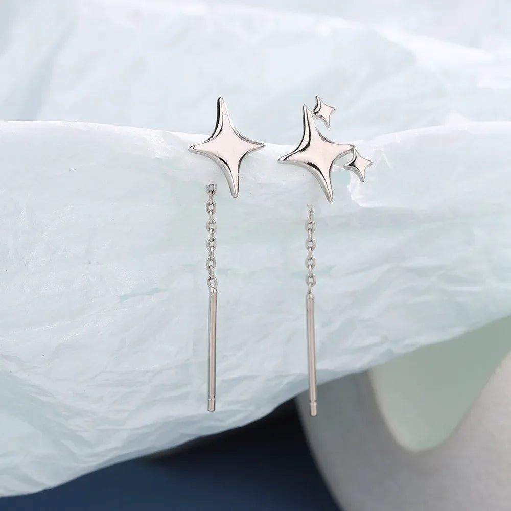 PENDRA Silver Gold Stamp Earrings