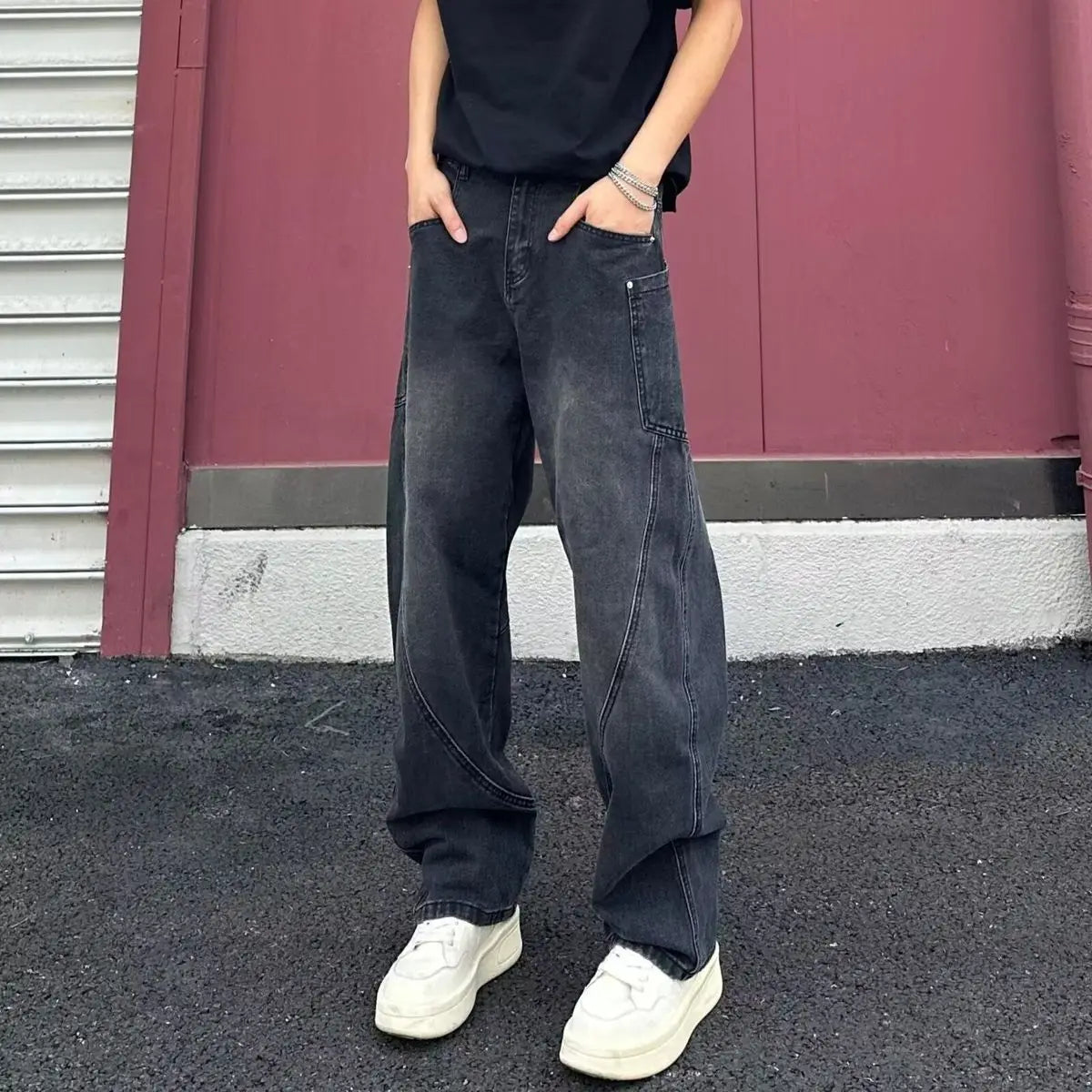 PENDRA Straight Cargo Jorts Pants