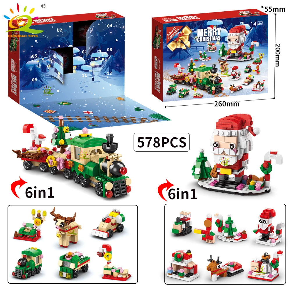PENDRA Elk Deer Santa Building Set