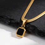PENDRA Cuban Stone Chain Necklace