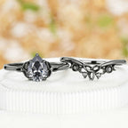 PENDRA Pear Cut Stackable Ring