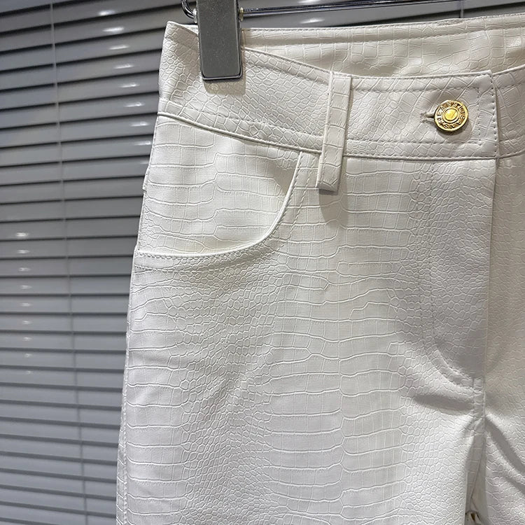 PENDRA Corduroy Cropped Wide Leg Pants