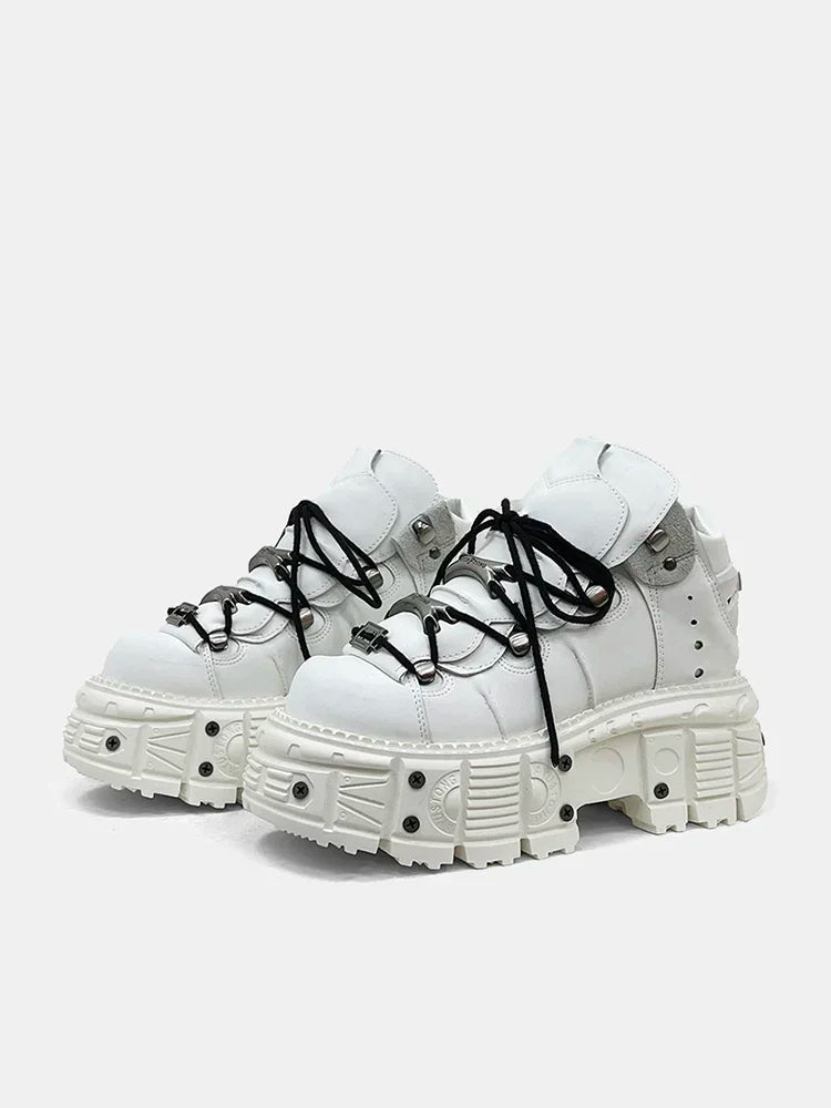 PENDRA Lace Platform Cyberpunk Shoes