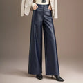 PENDRA Warm Drape Wide Leg PU Leather Pants