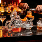 Creative Motorcycle Glass Whiskey Decanter Decorative Spirit Bottle Clear Glass Liquor Container Collectible Home Bar Ornament